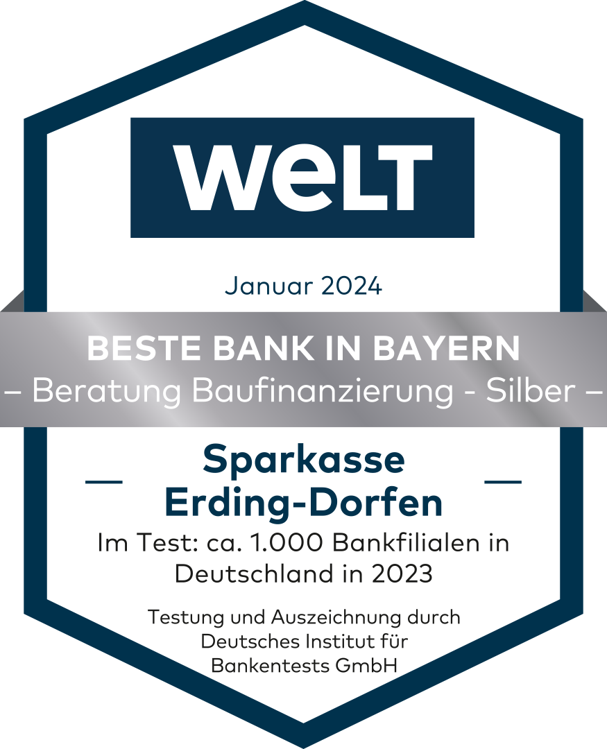 "Die Welt" - Beste Bank in Bayern.